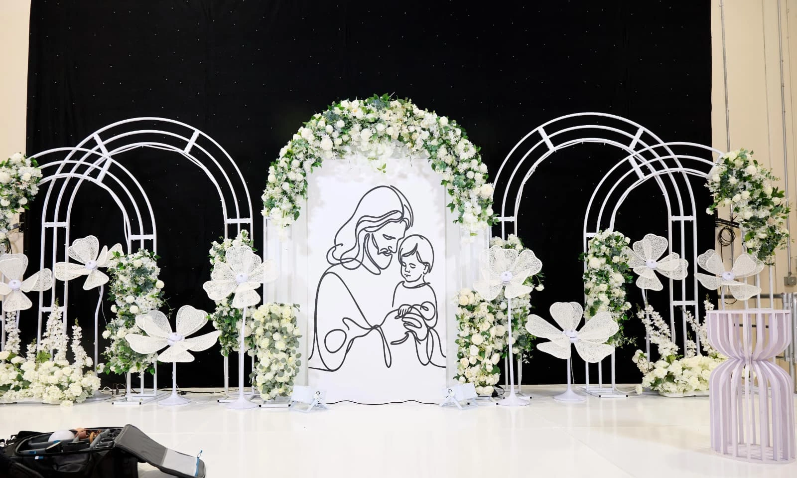 Holy Communion decor setup 20