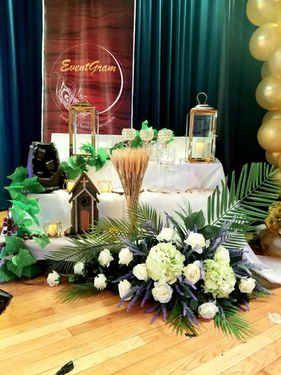 Baptism decor setup 12