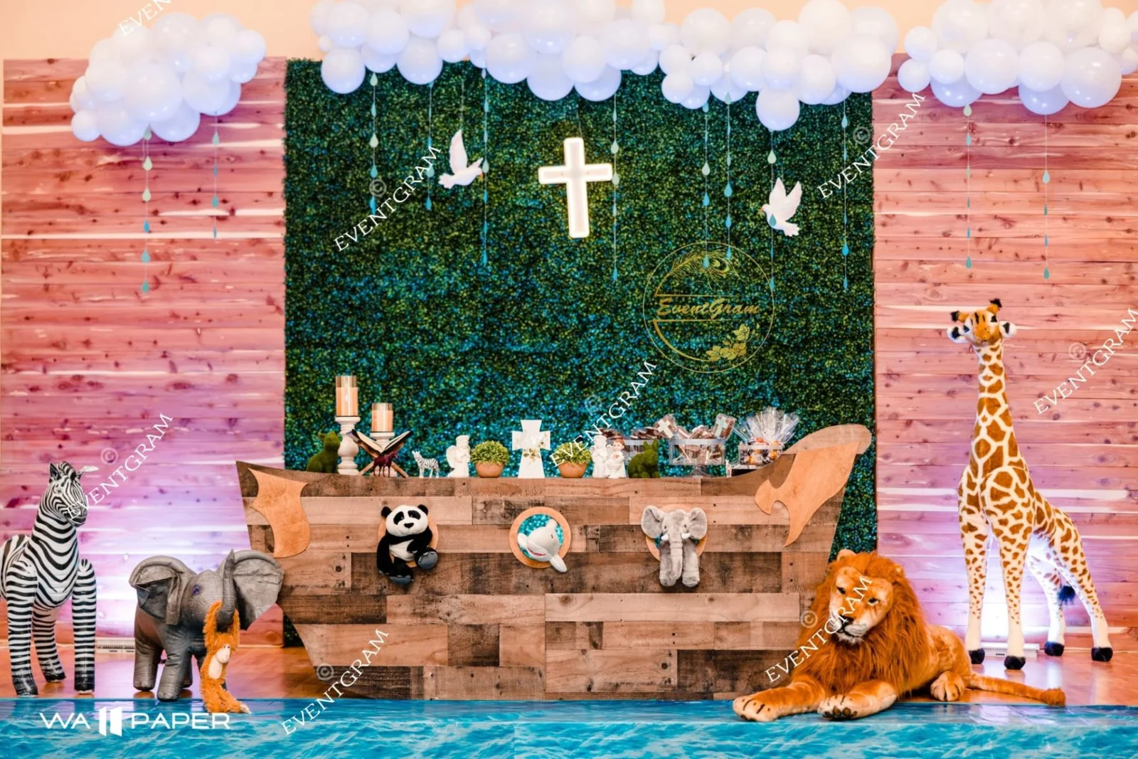 Holy Communion decor setup 3